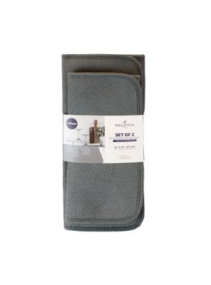 Imagen 2 del producto Set de 2 Tapetes de secado Nautica Home alta absorción gris