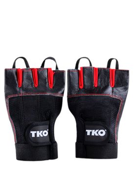 Guantes de entrenamiento M negro-rojo TKO