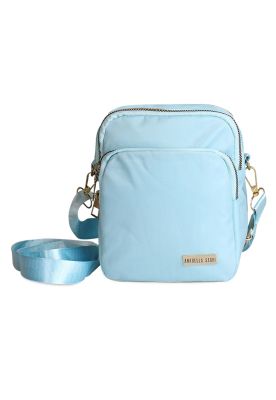 Cartera bandolera Isa celeste Anabella Sachi