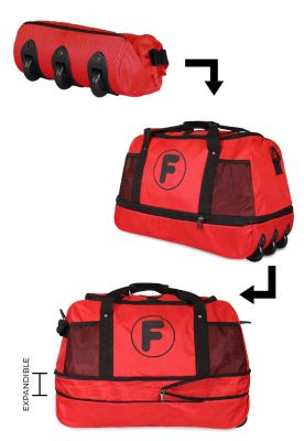 Imagen 2 del producto Bolso tipo mochila con ruedas Goliat rojo F la maleta de chile