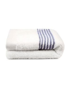 Imagen 2 del producto Toalla de cara MAV Nautica 100% algodón suave 30x50cm blanca-azul marino