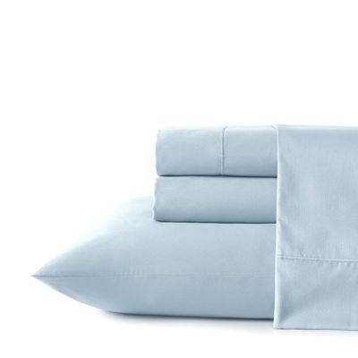 Juego de sábanas Nautica 3piezas microfibra 1,5 plazas celeste