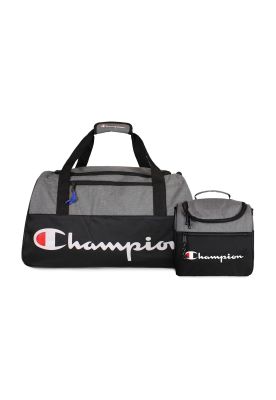 Pack Champion bolso Atlanta 45lts + Lonchera Oxford Gris
