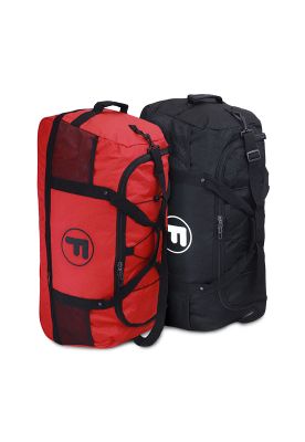 Pack 2 bolsos F Goliat XL enrollable 130lts negro y rojo