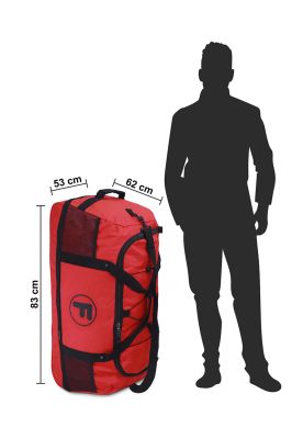 Imagen 2 del producto Pack 2 bolsos F Goliat XL enrollable 130lts negro y rojo