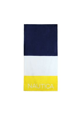 Toalla de playa Nautica Home 100% Algodón 160x80 diseño tricolor