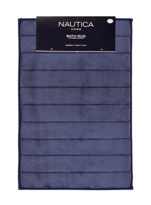 Imagen 2 del producto Alfombra de baño Nautica Home 50x80cm coralina ultra suave azul