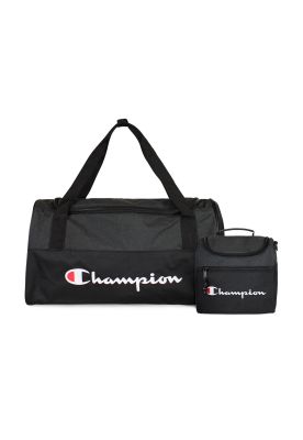 Pack Champion bolso Toronto 28lts + Lonchera Oxford negra