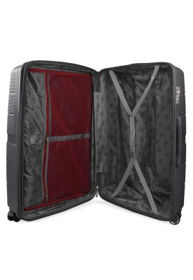 Imagen 2 del producto Maleta cabina Xpos gris + Morral de regalo Swiss Bag