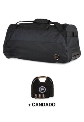 Imagen 2 del producto Bolso de viaje con ruedas Kross M 89 lts negro + Candado F