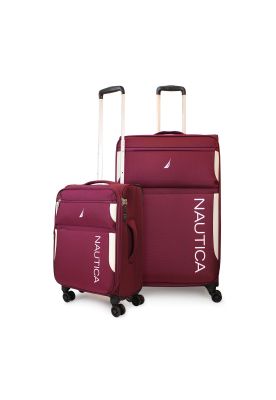Pack 2 maletas de tela S+L Nautica Marbella 10k y 23k burdeo