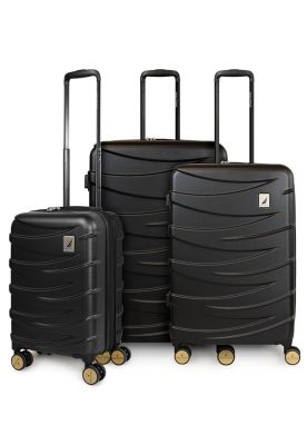 Set de 3 maletas Mónaco negra S+M+L Nautica
