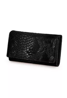 Billetera mujer Alda Serpent negra Carven