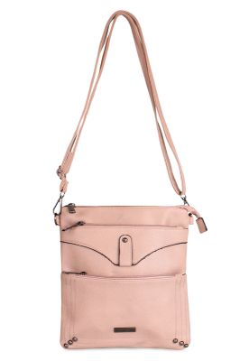 Cartera bandolera Felicia rosada Anabella Sachi