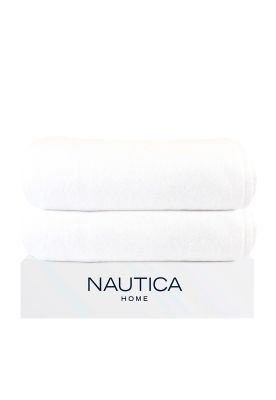 Pack 2 Toallas de Baño Nautica Home 100% algodón alta calidad 76x152cm white