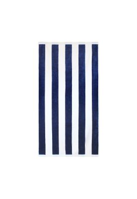 Imagen 2 del producto Toalla de playa Nautica Home 100% Algodón 163x81 diseño rayas azul marino