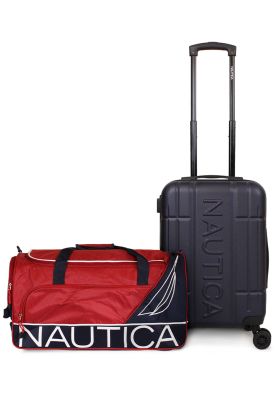Pack Nautica Maleta cabina Amsterdam azul + Bolso Mannar rojo