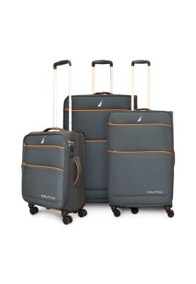 Set de 3 maletas de tela S+M+L Nautica Lisboa gris