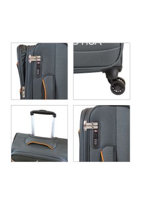 Imagen 2 del producto Set de 3 maletas de tela S+M+L Nautica Lisboa gris