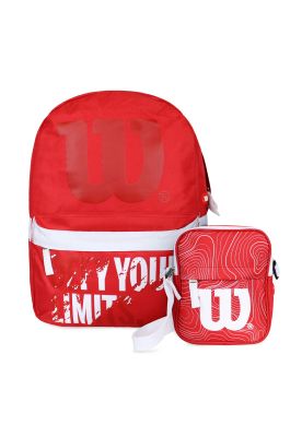 Pack Wilson Mochila Defy + Bandolera Harlem Roja