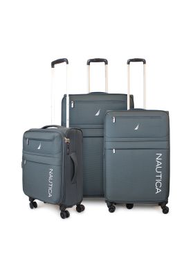 Set de 3 maletas de tela S+M+L Nautica Munich gris