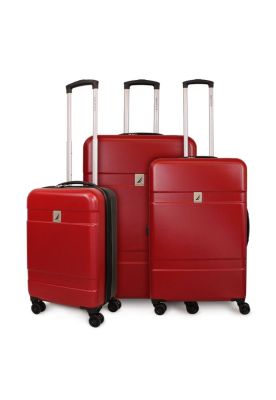 Set 3 maletas Bora S+M+L roja-negra Nautica