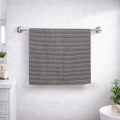 Imagen 2 del producto Toalla de Baño Stripe Nautica Home 100% algodón76x137cm gris