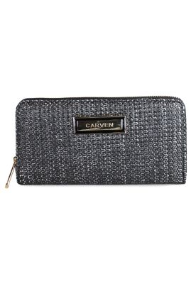 Billetera mujer Lidia negra Carven Paris