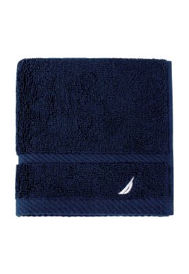 Toalla de cara SIGNATURE Nautica 100% algodón 33x33cm premium Azul marino