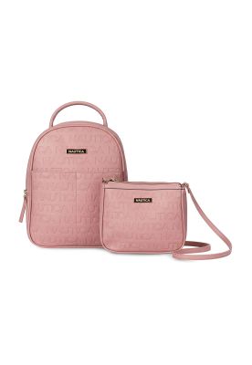 Imagen 1 del producto Pack Nautica Mochila Queen + Cartera Princess rosada