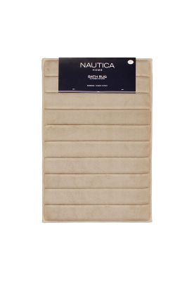Imagen 1 del producto Alfombra de baño Nautica 50x80cm coralina ultra suave beige
