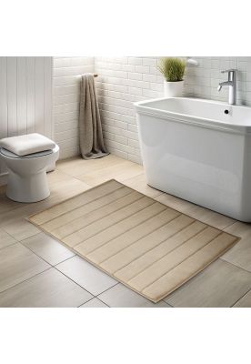 Imagen 2 del producto Alfombra de baño Nautica Home 50x80cm coralina ultra suave beige