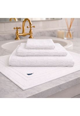 Imagen 2 del producto Set 4 Toallas Nautica SAVOY Cara+mano+cuerpo+piso 100% algodón alta calidad blanco