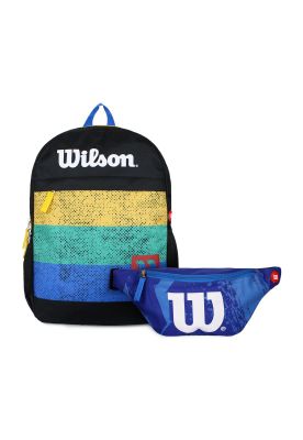 Pack Wilson Mochila Trino Multicolor + Banano Oslo azul
