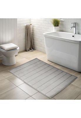 Imagen 2 del producto Alfombra de baño Nautica Home 50x80cm ultra coralina suave gris