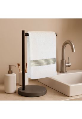 Imagen 2 del producto Set 2 Toallas Nautica MAV Cara+mano 100% algodón alta calidad blanco-verde