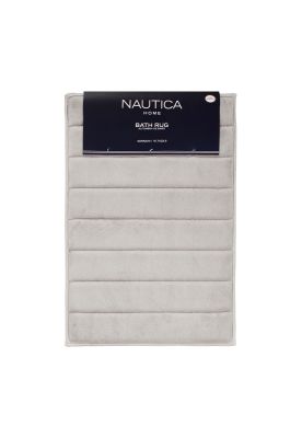 Alfombra de baño Nautica 40x60cm ultra coralina suave gris