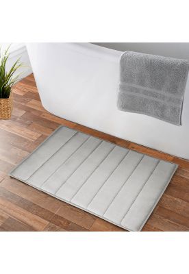 Imagen 2 del producto Alfombra de baño Nautica 40x60cm ultra coralina suave gris