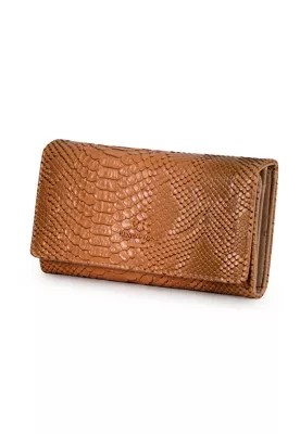 Billetera mujer Alda Serpent café Carven
