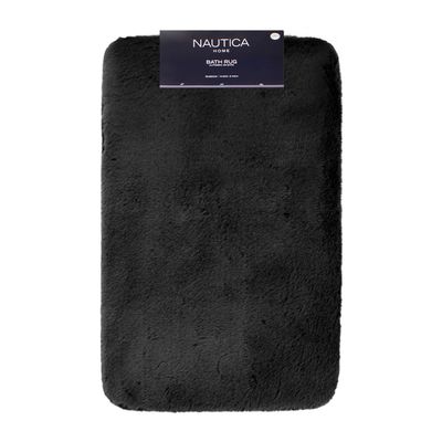 Imagen 1 del producto Alfombra de baño Nautica ultra suave 50x80cm negra
