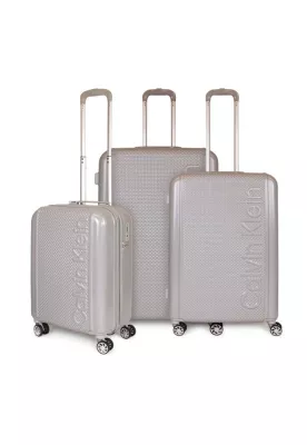 Set 3 maletas Rome cabina+mediana+grande gris Calvin Klein