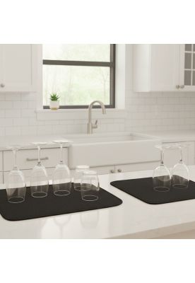 Set de 2 Tapetes de secado Nautica Home alta absorción negro