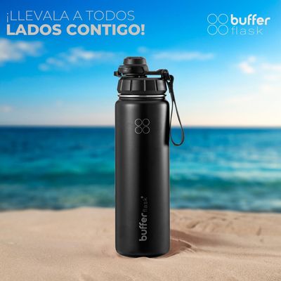 Imagen 2 del producto Botella Termica Agua Buffer Acero Inoxidable + Tapas 700ml