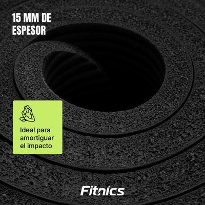 Imagen 2 del producto Mat Yoga Colchoneta Ejercicio Extra Grueso 15mm Bolso+Correa negro