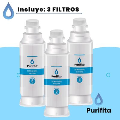 Imagen 2 del producto Filtro Agua Refrigerador Samsung Purifita DA97-17376B Set 3