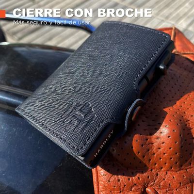 Imagen 2 del producto Billetera Hombre De Cuero Hardley Tarjetero Bloqueo Rfid