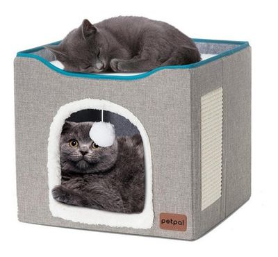 Cama Casa Iglu Para Mascotas Gato Y Perro Pequeño Petpal