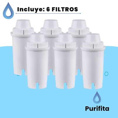 Imagen 2 del producto Filtro Purificador de Agua para Jarra Repuesto Purifita x6