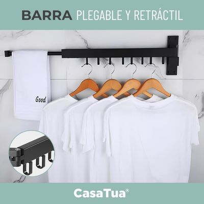 Imagen 2 del producto Tendedero Plegable Colgador Ropa Tamaño Ajustable CasaTua
