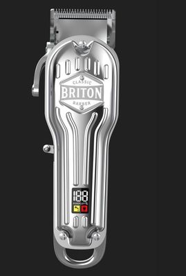 Imagen 2 del producto Maquina Cortar Pelo Afeitadora Inalambrica Briton + Kit Pro plateado